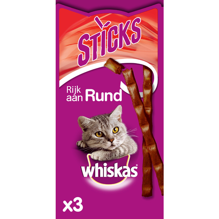 Whiskas Sticks rund kattensnacks