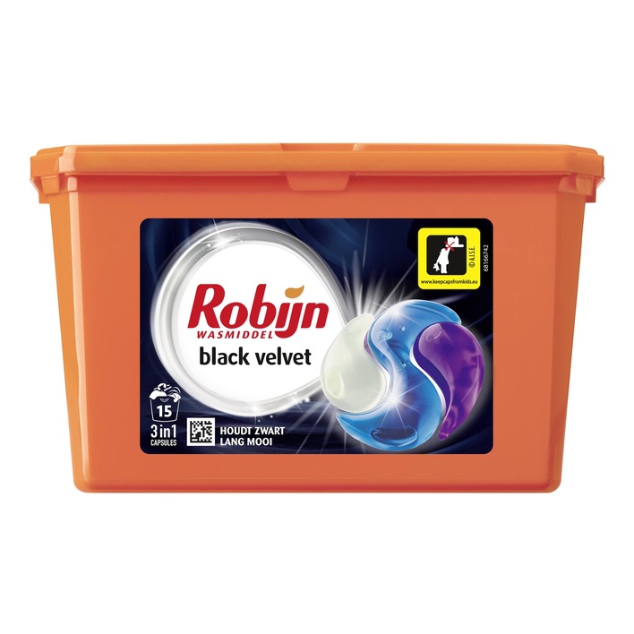 Robijn 3-in-1 Wascapsules black velvet