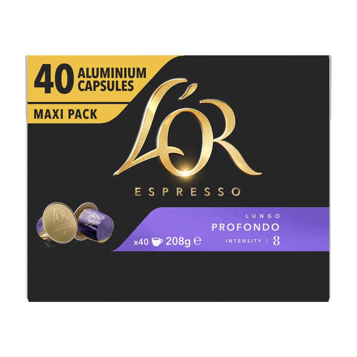 L'OR Lungo profondo capsules maxi pack