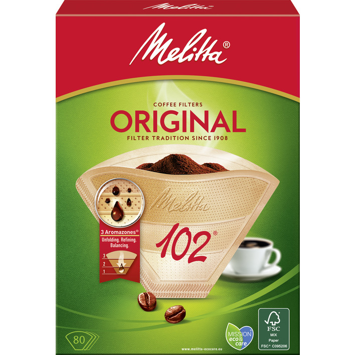 Melitta Original koffiefilters 102 bruin