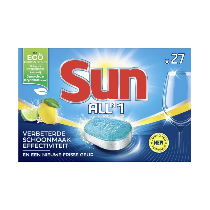 Sun All-in-one citroen vaatwastabletten