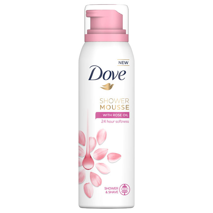 Dove Rose oil shower mousse