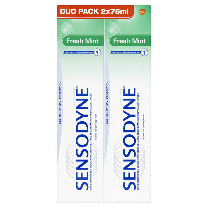 Sensodyne Fresh mint tandpasta 2-pack