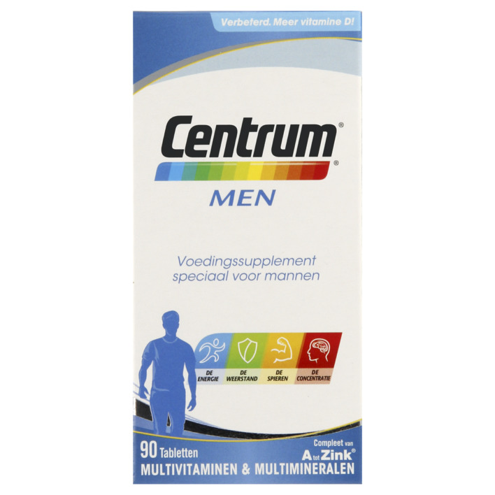 Centrum Men multivitaminen tabletten