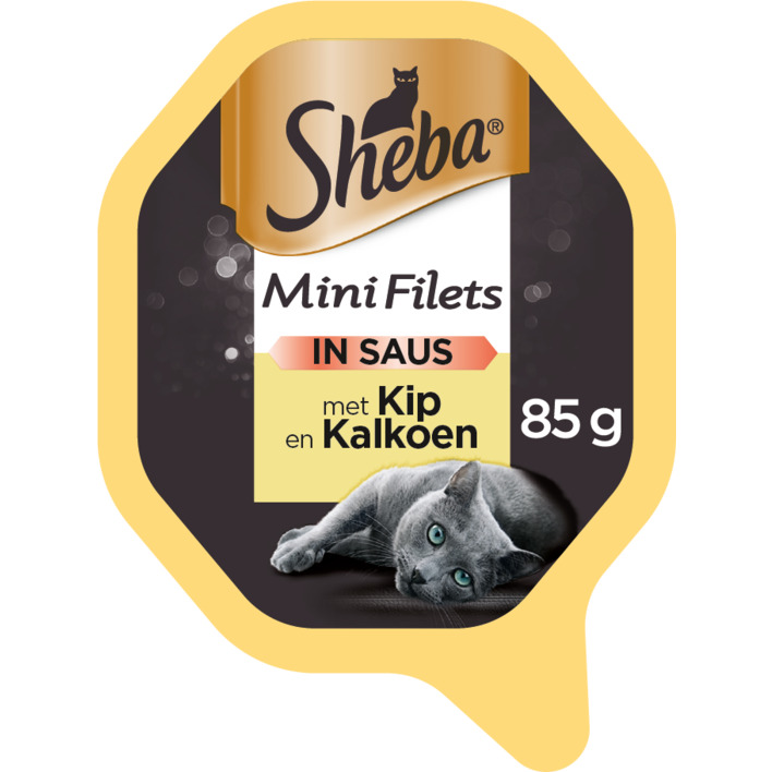 Sheba Mini filets n saus kip & kalkoen