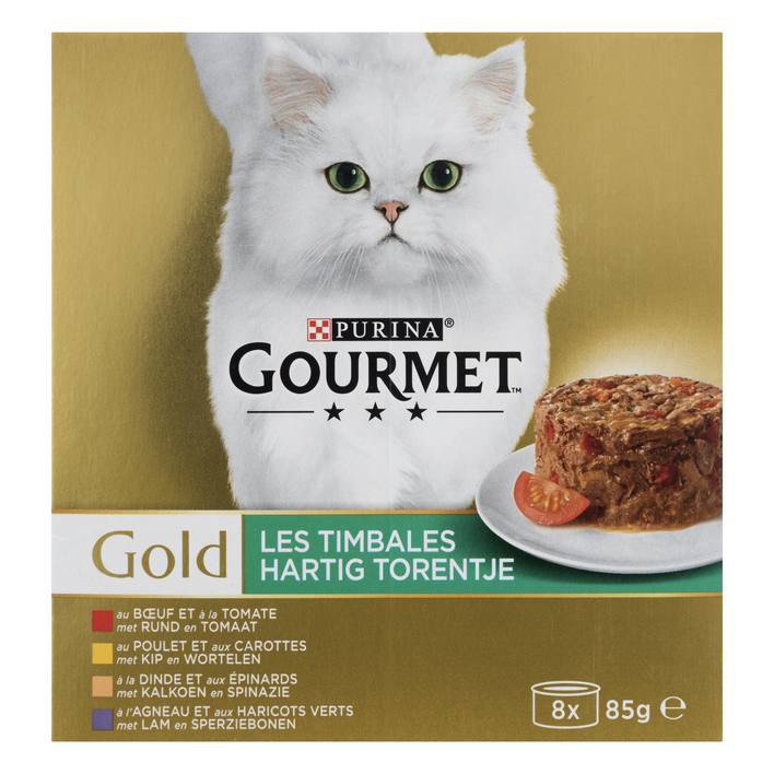 Gourmet Gold hartig torentje met kip rund lam