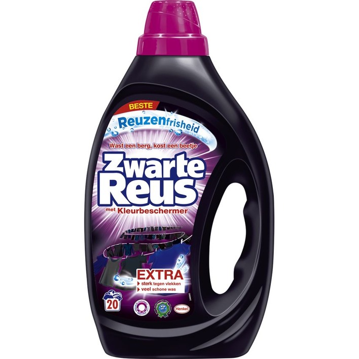 Zwarte Reus Wasmiddel vloeibaar gel zwart