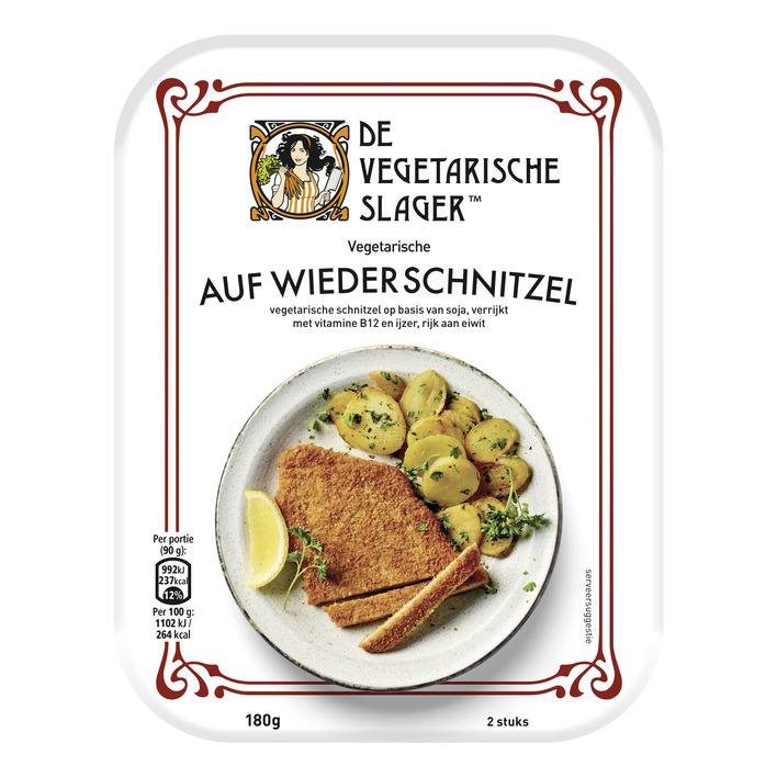 Vegetarische Slager Vegan auf wieder schnitzel