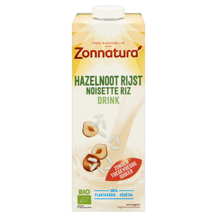 Zonnatura Hazelnoot rijst drink