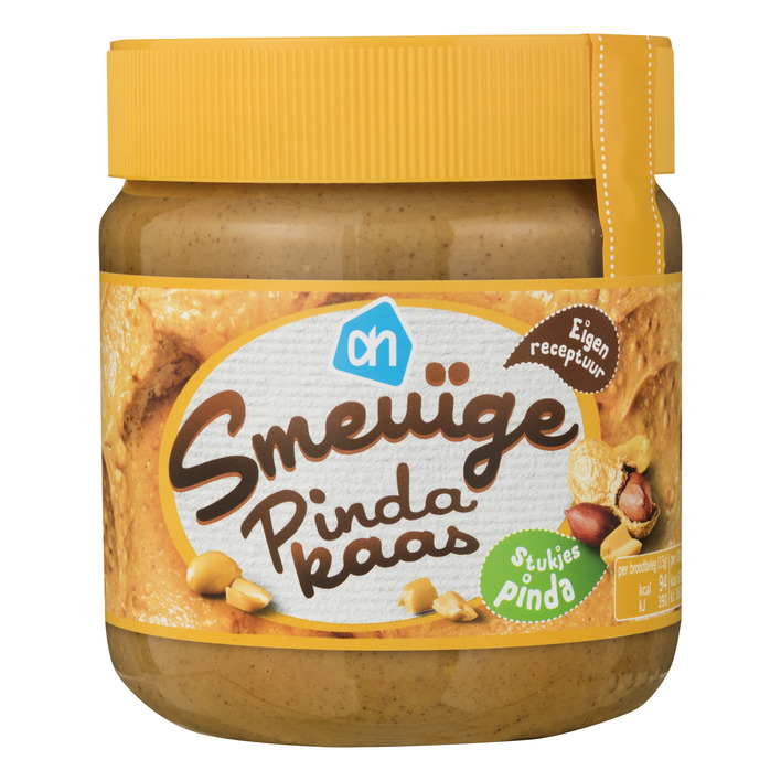 AH Smeuïge pindakaas met stukjes pinda