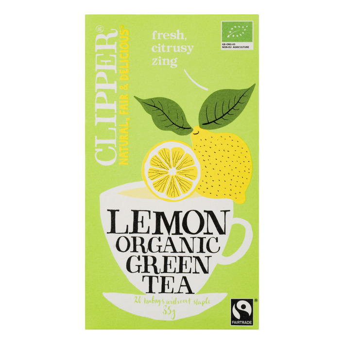 Clipper Lemon organic green tea