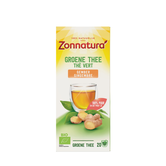 Zonnatura Groene thee gember