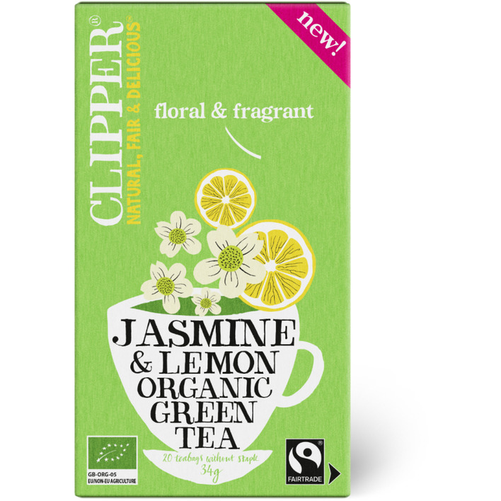 Clipper Jasmine & lemon organic green tea