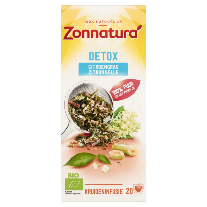 Zonnatura Detox citroengras kruideninfusie