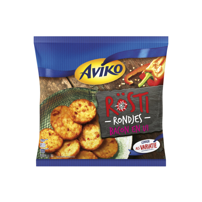Aviko Rösti rondjes bacon & ui