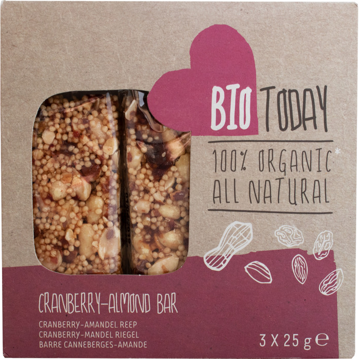BioToday Cranberry-amandel reep