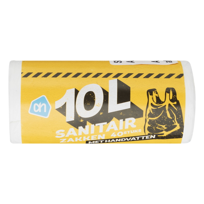 AH Sanitairzakken met handvatten 10 liter
