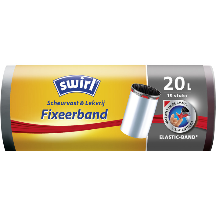 Swirl Vuilniszakken met fixeerband 20 liter