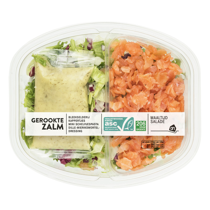 AH Maaltijdsalade gerookte zalm