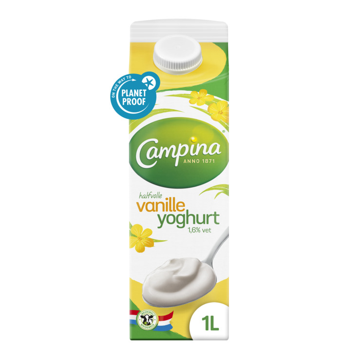 Campina Halfvolle yoghurt vanillesmaak