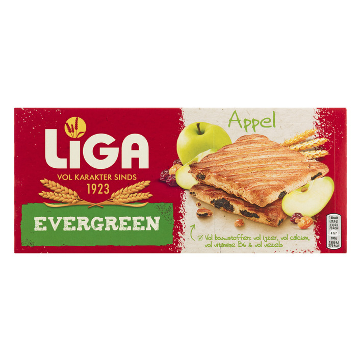 Liga Evergreen crunchy appelsmaak