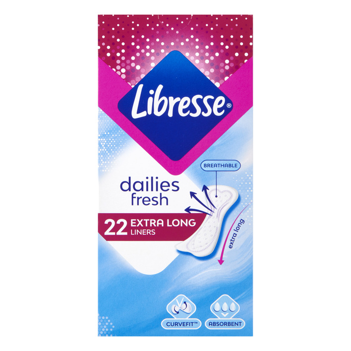Libresse Dailies fresh extra long inlegkruisjes