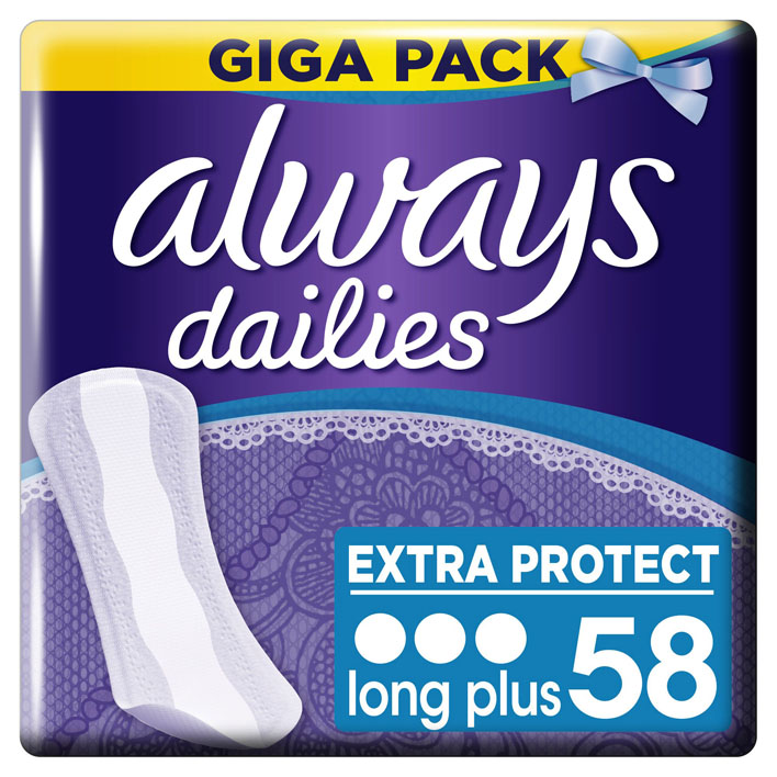 Always Dailies long plus inlegkruisjes gigapack