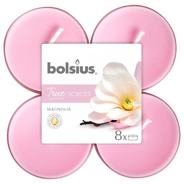 Bolsius Geurktheelicht maxi true scents magnolia