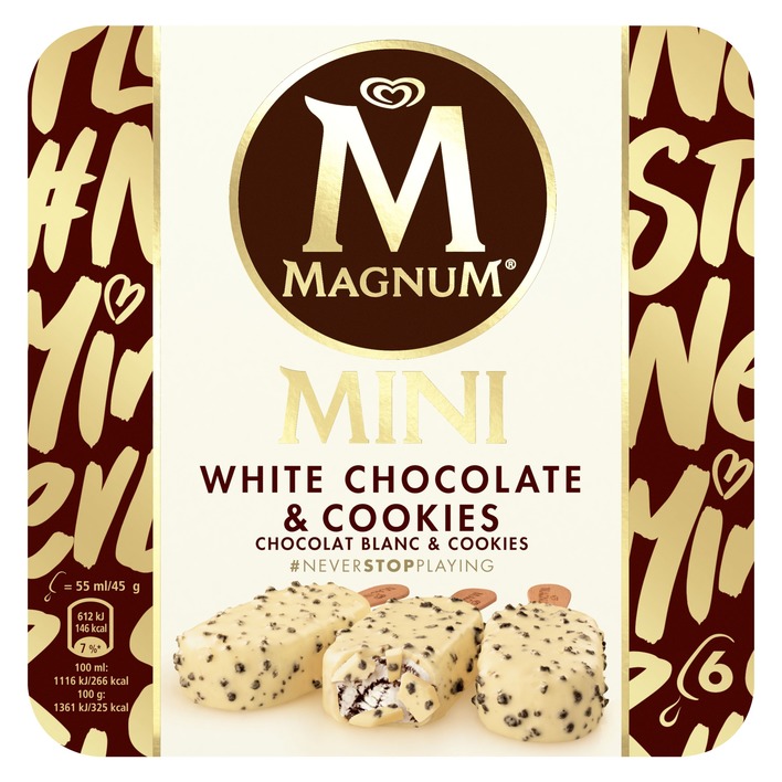 Magnum Mini white chocolate & cookies