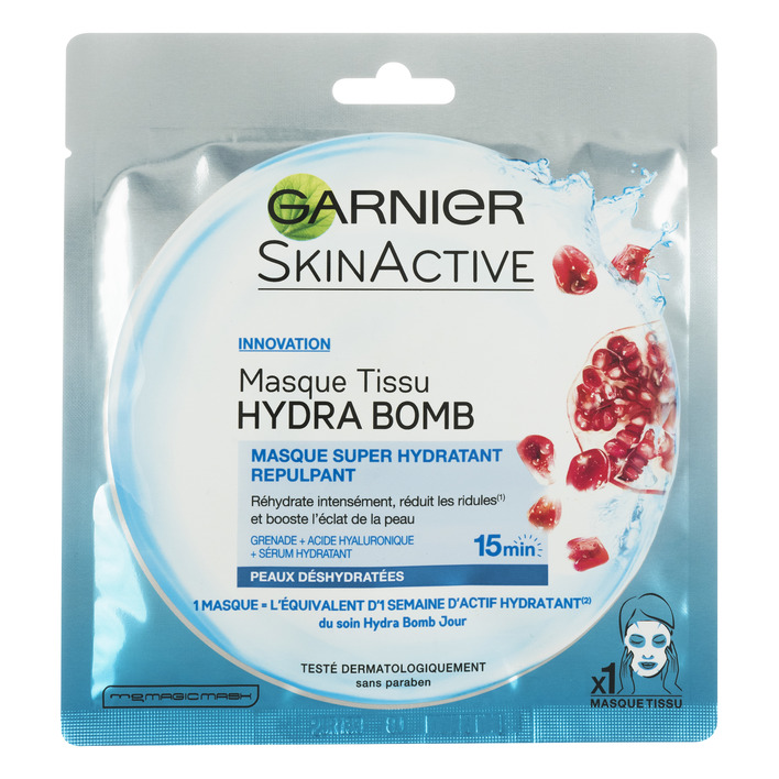 Garnier Skinactive hydra bomb granaatappel mask