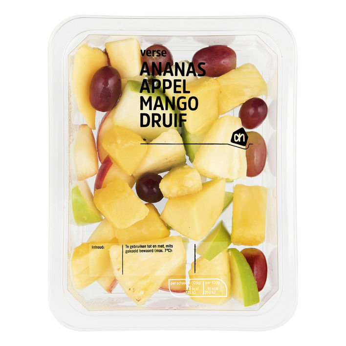 AH Verse ananas, appel, mango en druif