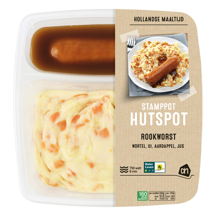 AH Stamppot hutspot met rookworst