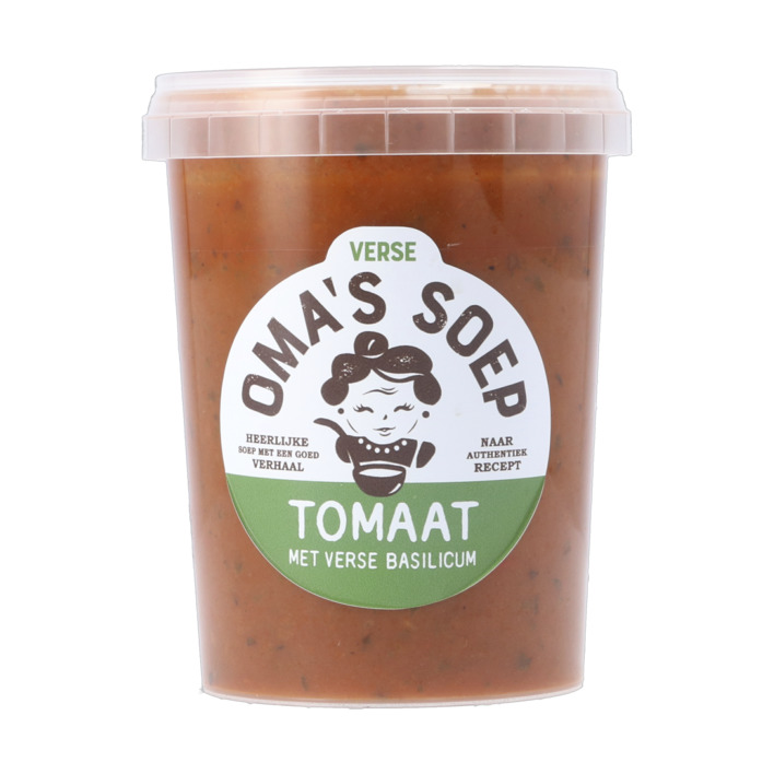 Oma's Tomaat met verse basilicum