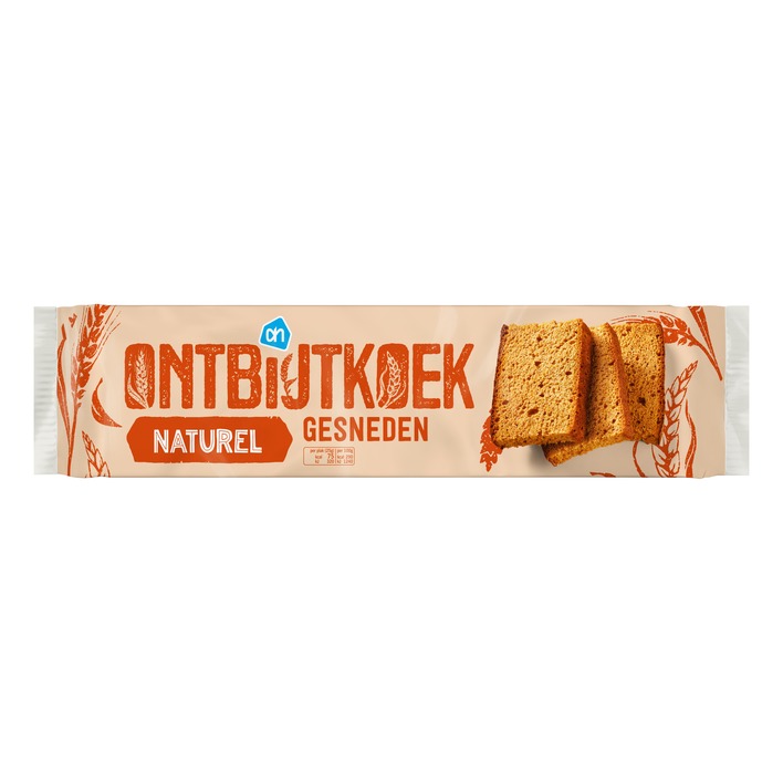 AH Ontbijtkoek naturel gesneden