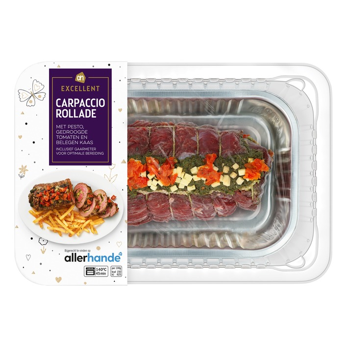 AH Excellent Carpaccio rollade met pesto