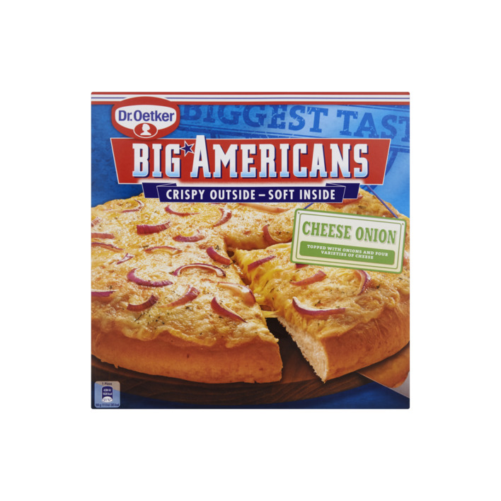 Dr. Oetker Big Americans pizza cheese onion