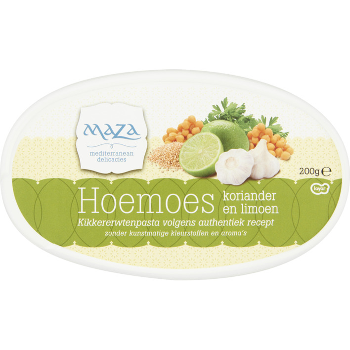 Maza Hoemoes koriander limoen