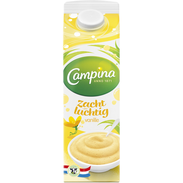 Campina Zacht & luchtig vanille smaak
