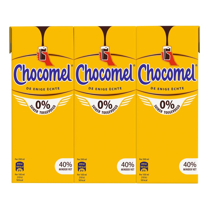 Chocomel 0% suiker toegevoegd 6-pack