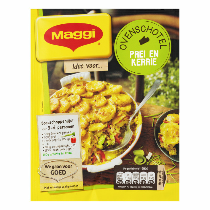 Maggi Ovenschotel prei kerrie
