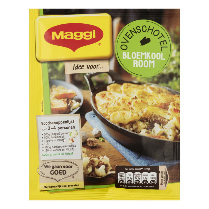 Maggi Ovenschotel bloemkool room