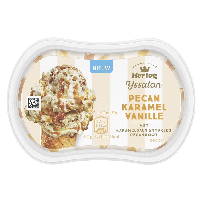 Hertog Ijssalon mini pecan karamel vanille