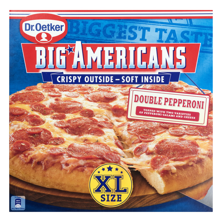 Dr. Oetker Big Americans xl pizza double pepperoni