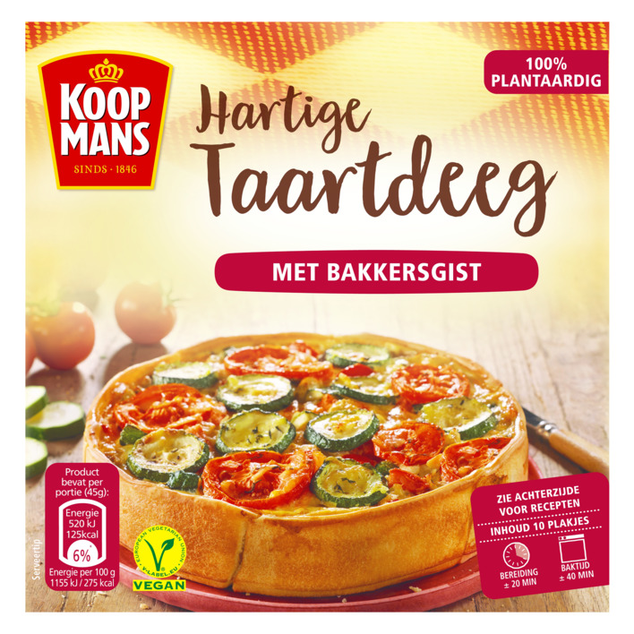 Koopmans Deeg hartige taart