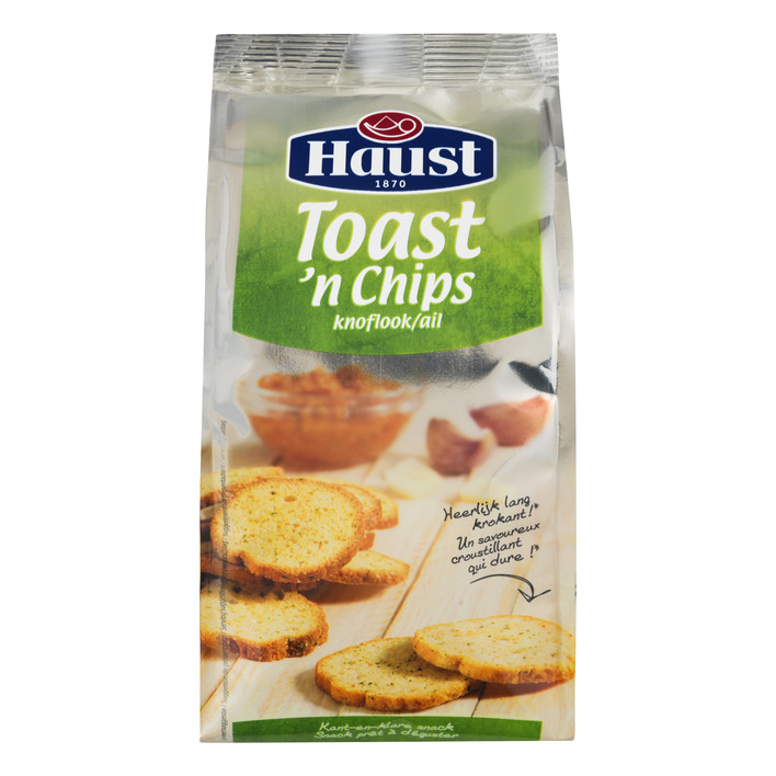 Haust Toast en chips knoflook