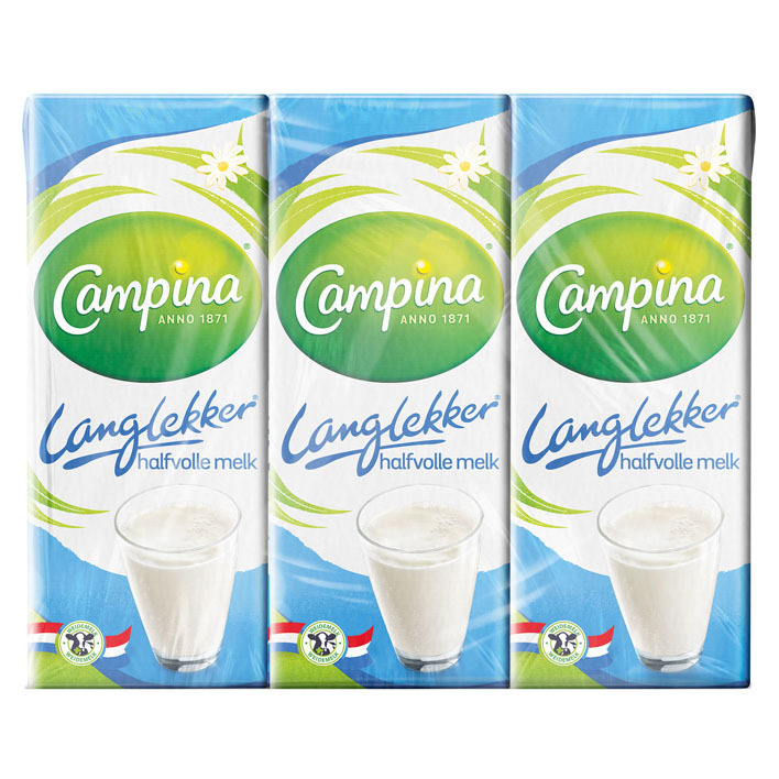 Campina Langlekker halfvolle melk 6-pack
