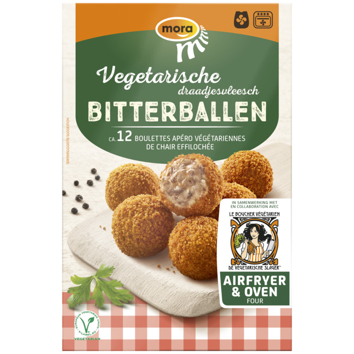 Mora Vegetarische draadjesvlees bitterballen