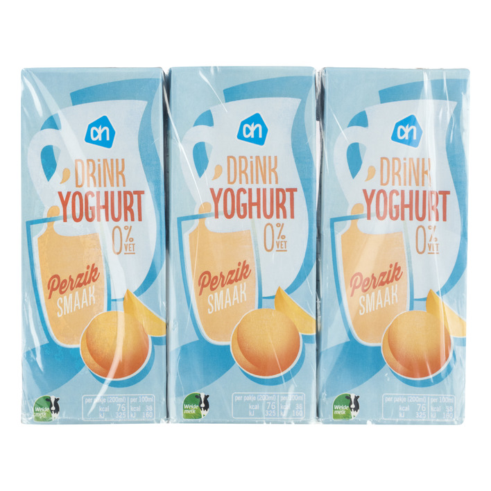 AH Drinkyoghurt perziksmaak 6-pack