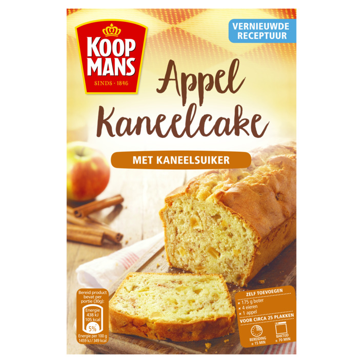 Koopmans Mix voor appelkaneelcake