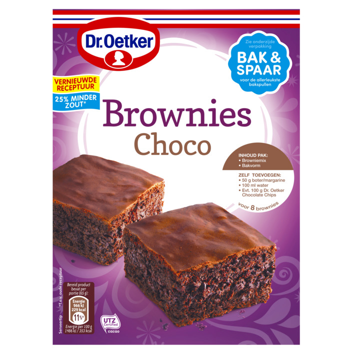 Dr. Oetker Mix voor brownies choco